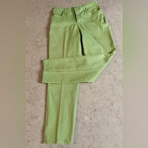 Gloria Vanderbilt Womens Jeans Size 10 Amanda Straight Pastel Green Denim Unique